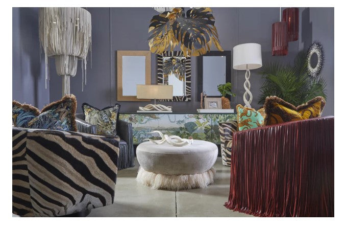 Zebra Hide Swivel Chair