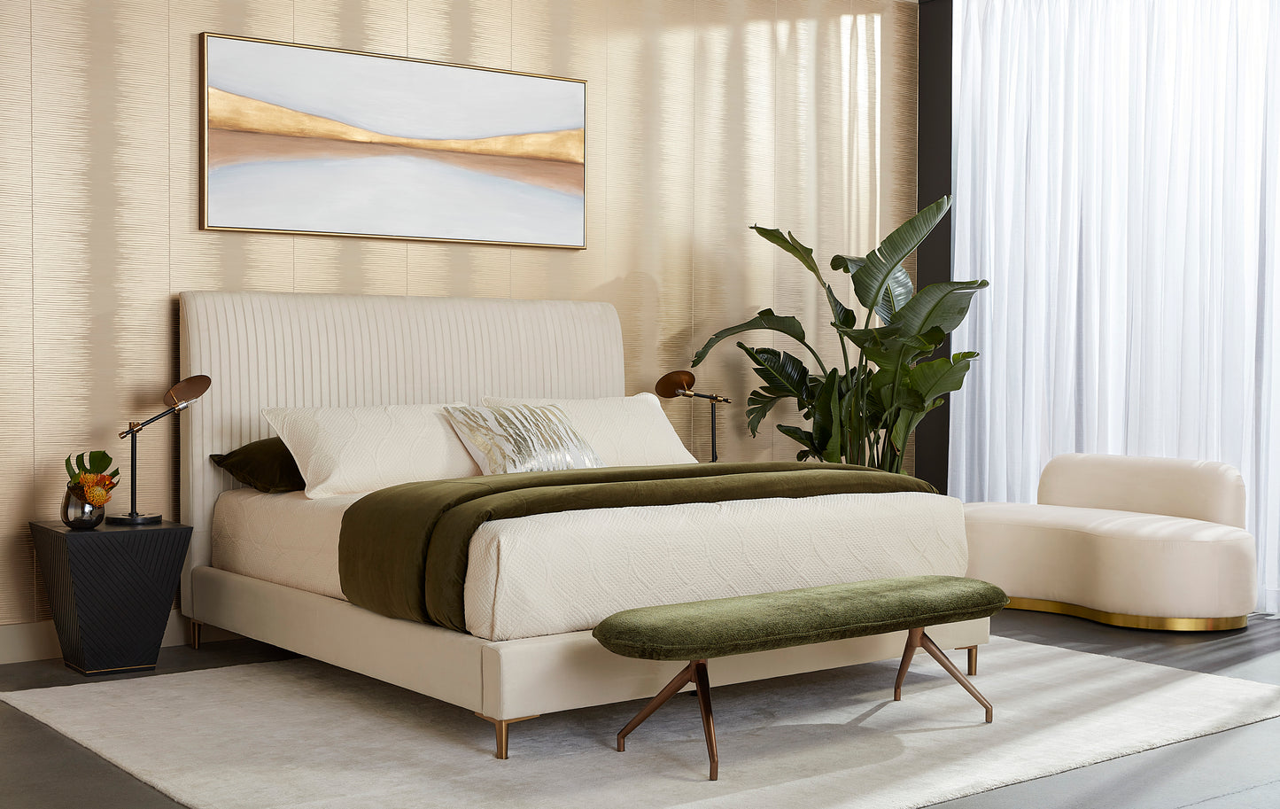 NAHLA CASSEY BENCH - CASABLANCA CLOUD