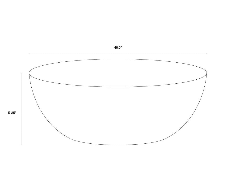 NAHLA KINSLEY COFFEE TABLE - SMALL - GREY