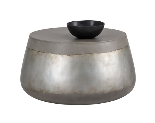 NAHLA ARIES COFFEE TABLE - SILVER