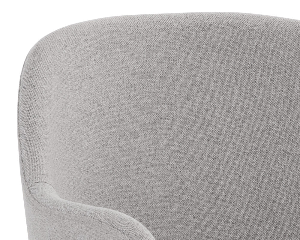 NAHLA HENSLEY DINING ARMCHAIR - MINA WARM GREY