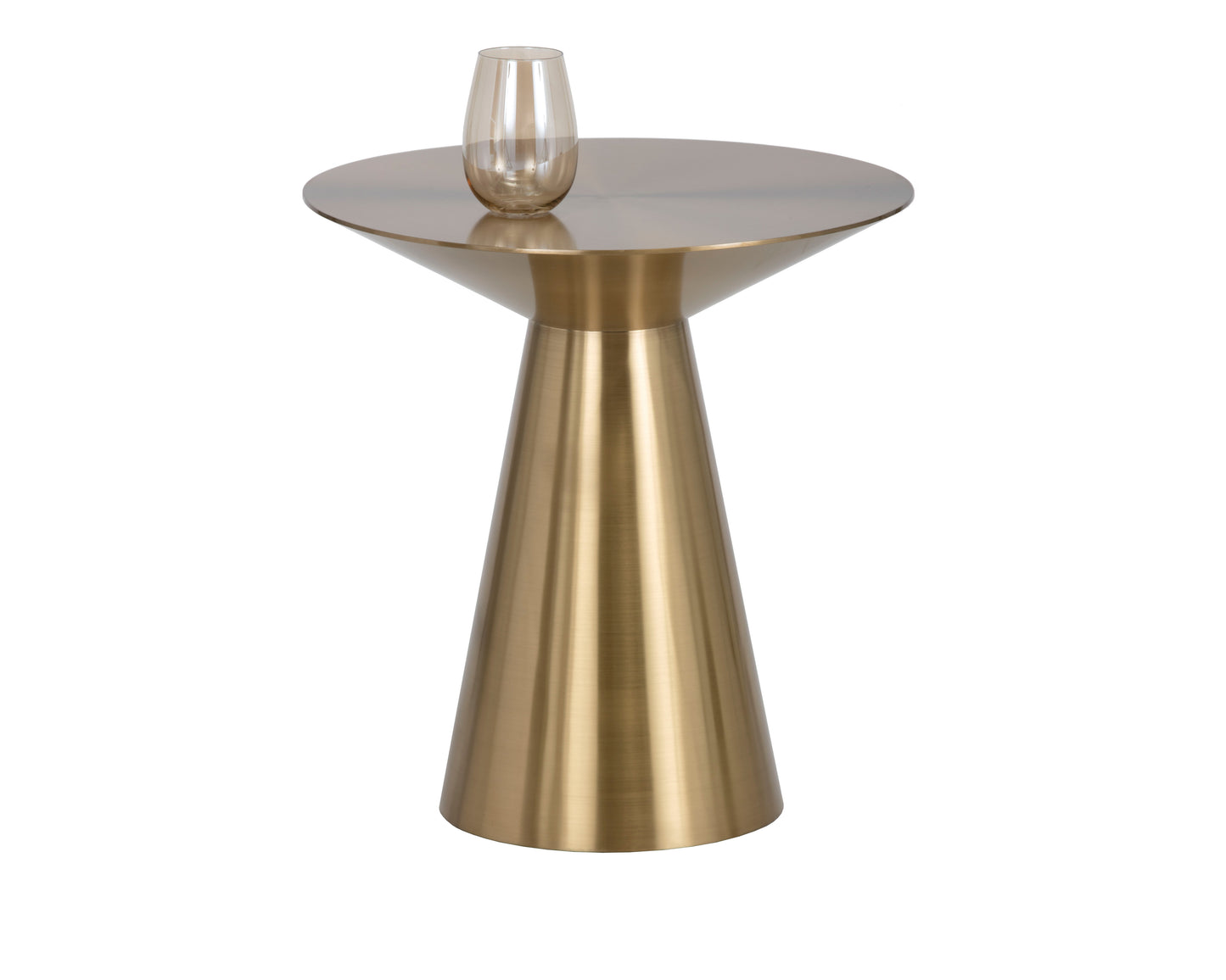 NAHLA CARMEL END TABLE - YELLOW GOLD