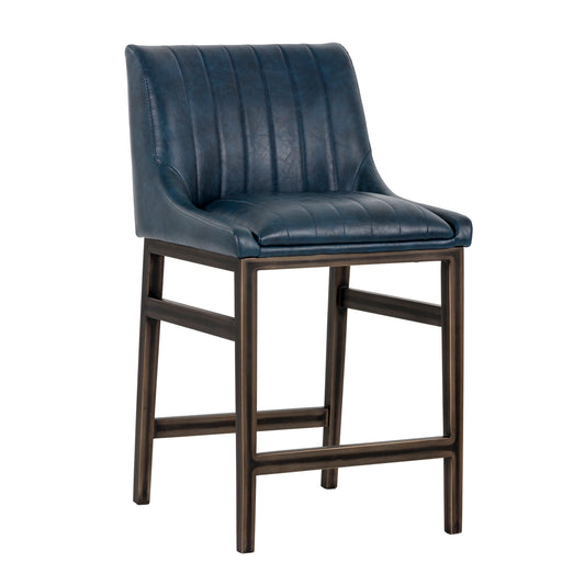 NAHLA HALDEN COUNTER STOOL - VINTAGE BLUE