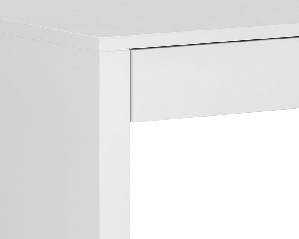 NAHLA DUTAD DESK - HIGH GLOSS WHITE