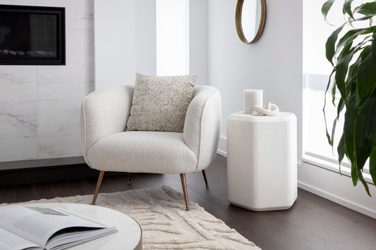 NAHLA AMARA LOUNGE CHAIR - COPENHAGEN WHITE