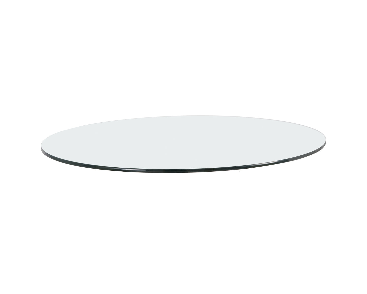 NAHLA GLASS DINING TABLE TOP - ROUND - CLEAR - 59"