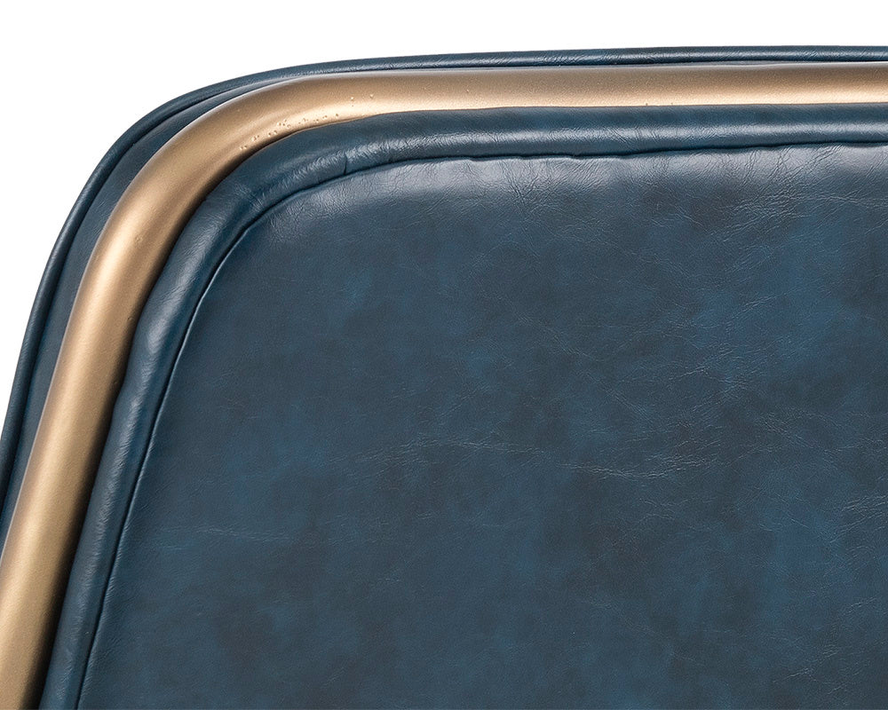 NAHLA LINCOLN LOUNGE CHAIR - VINTAGE BLUE