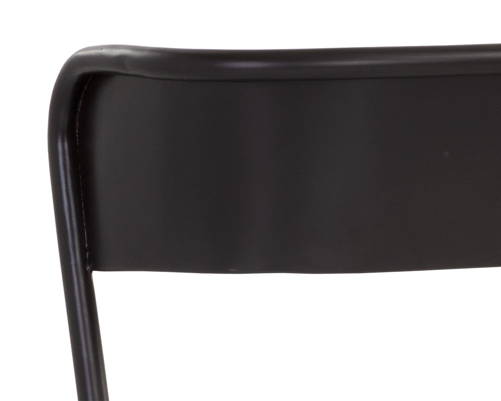 NAHLA KEANU DINING CHAIR - GUNMETAL
