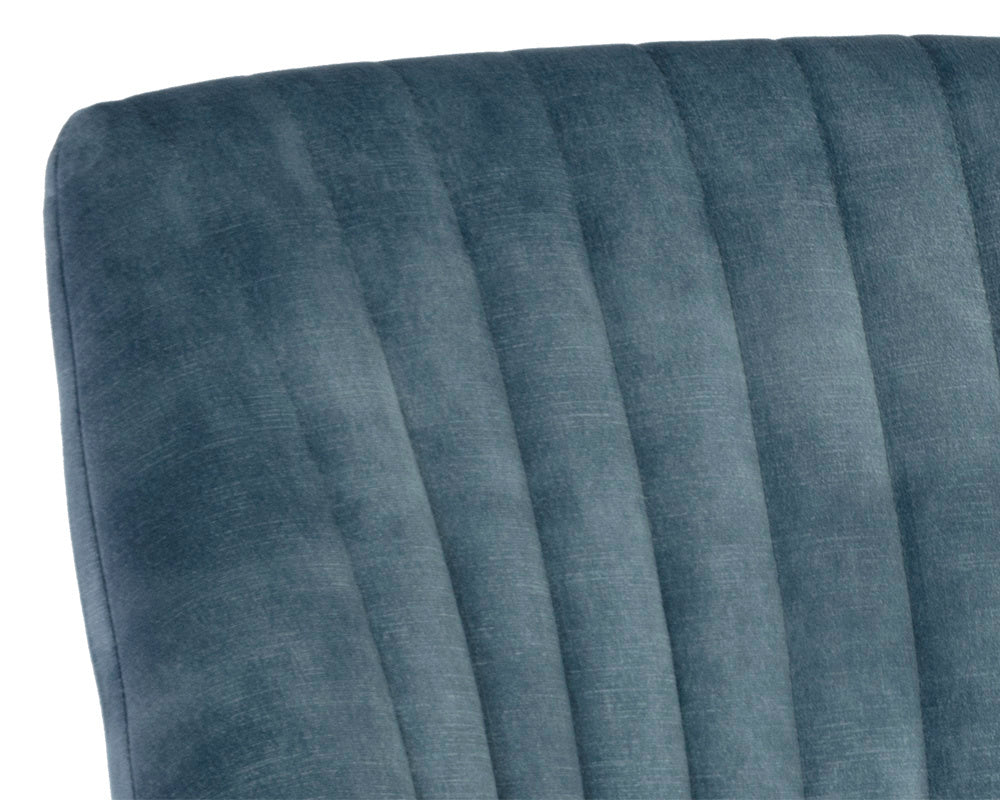 NAHLA CHARDON DINING CHAIR - NONO PETROL