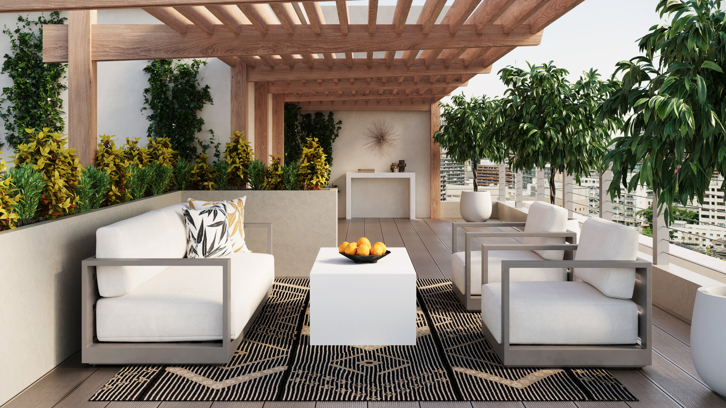 NAHLA ASANA HAND-WOVEN RUG - BLACK / TAN - 9' X 12'