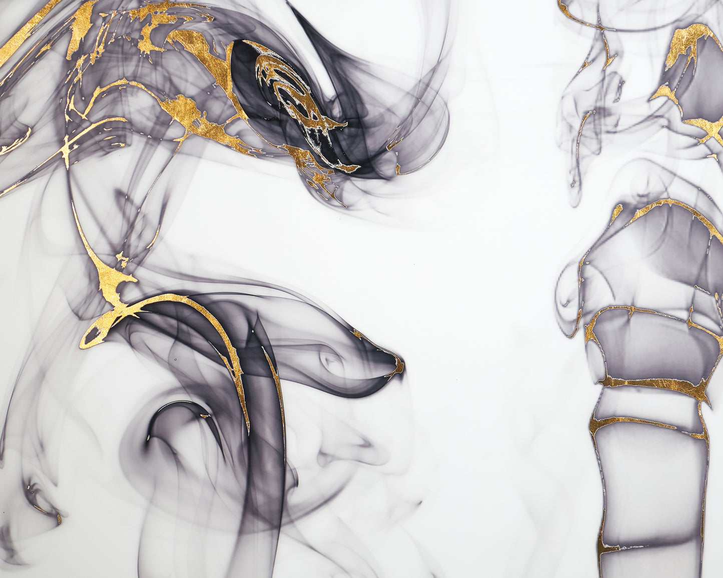 NAHLA EXPERIMENTAL - 72" X 48" - CHARCOAL FRAME