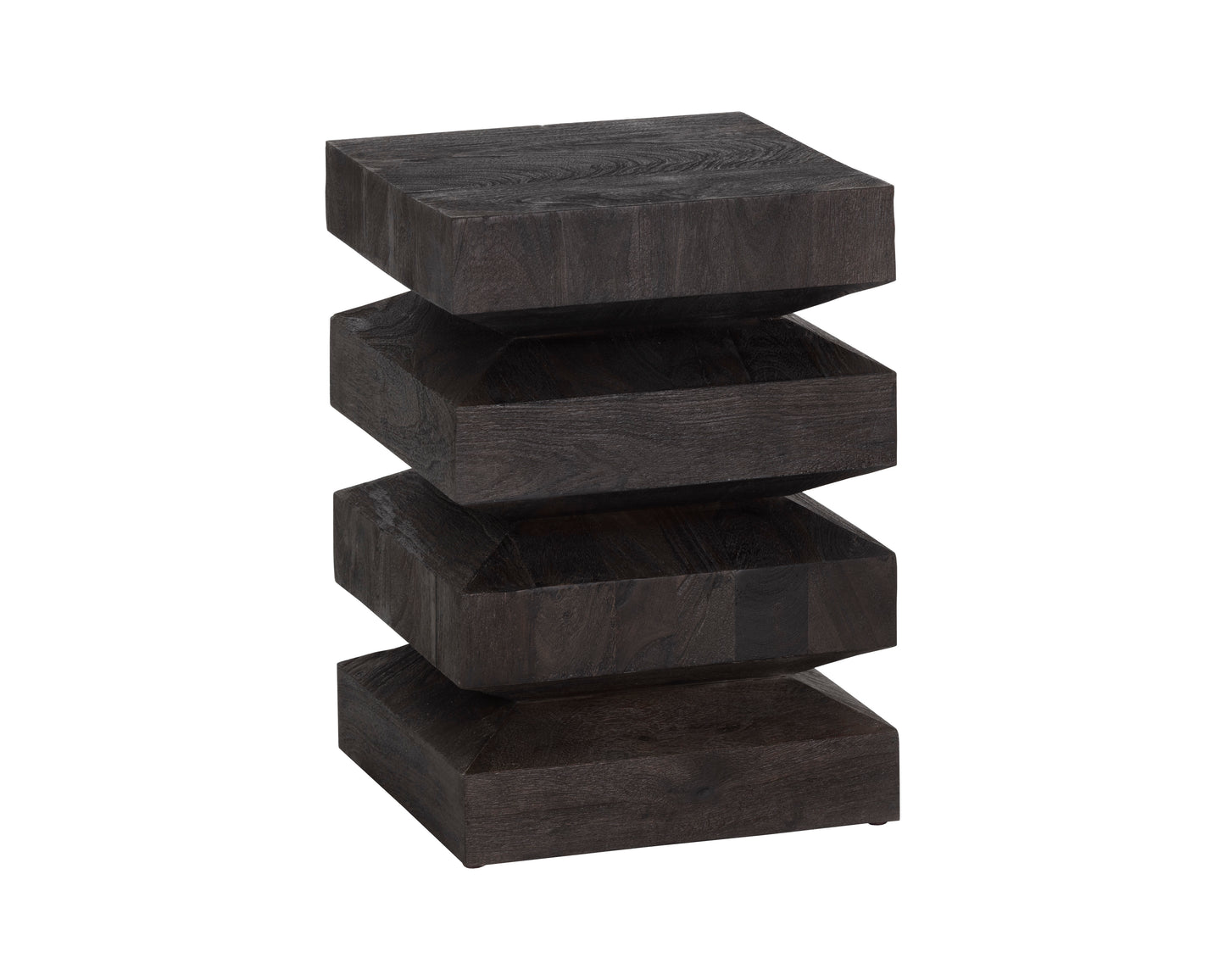 NAHLA CORMAC END TABLE - DARK BROWN