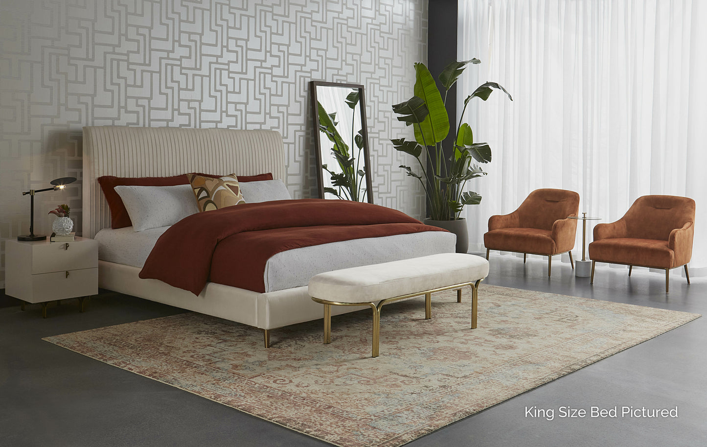 NAHLA HARRIS BED - FULL - CASABLANCA CLOUD