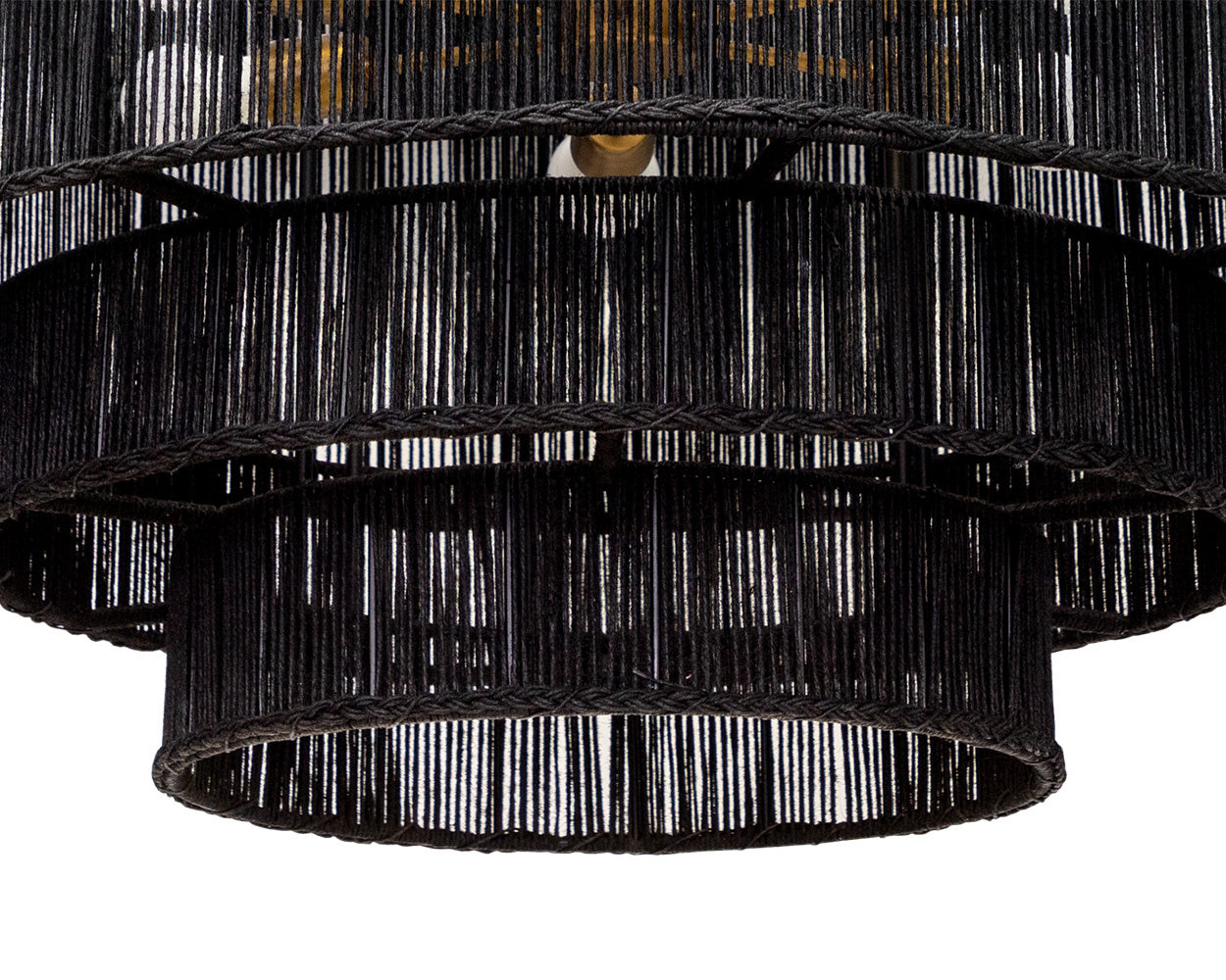 NAHLA ALYSSA CHANDELIER - BLACK JUTE