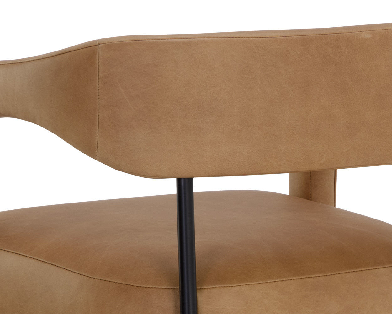 NAHLA MAVIA BARSTOOL - LUDLOW SESAME LEATHER