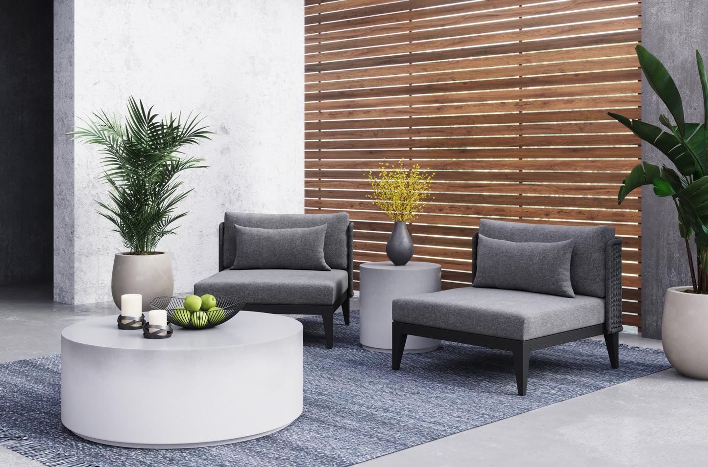 NAHLA LINDAU HAND-WOVEN RUG - TEAL - 8' X 10'