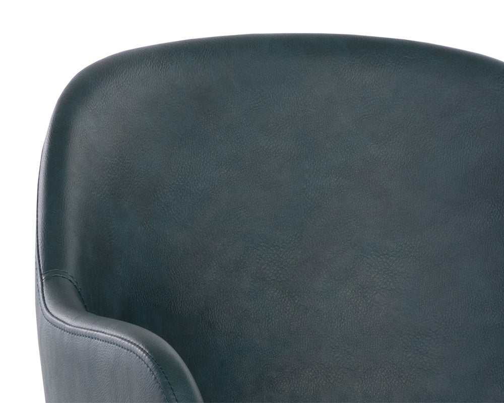 NAHLA HENSLEY DINING ARMCHAIR - DARK TEAL