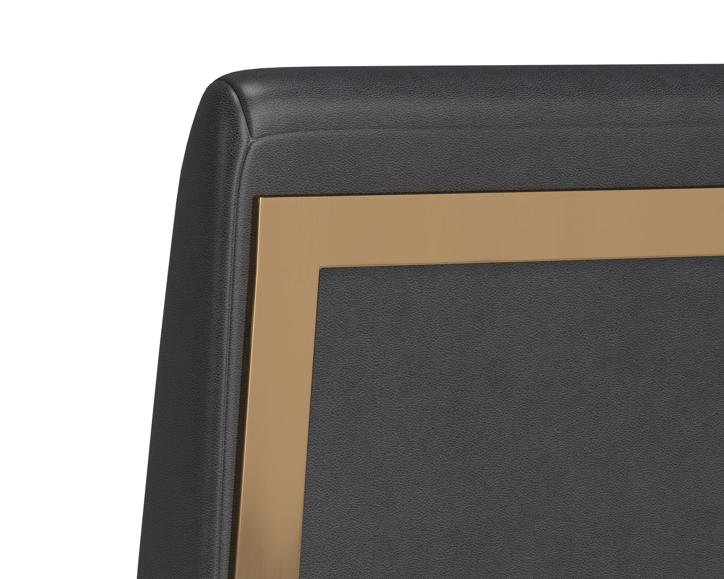 NAHLA DEAN OFFICE CHAIR - BRUSHED BRASS - BRAVO PORTABELLA