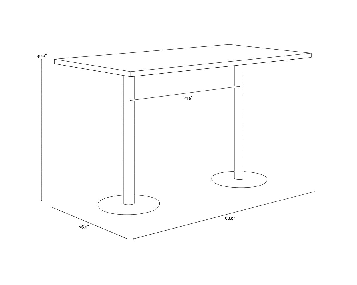 NAHLA CORINA BAR TABLE