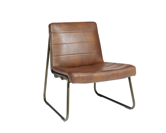 NAHLA ANTON LOUNGE CHAIR - BRAVO COGNAC