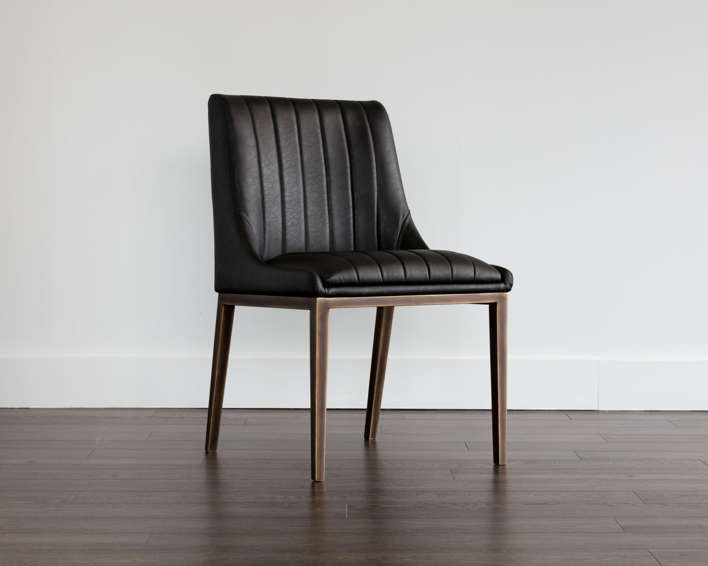 NAHLA HALDEN DINING CHAIR - VINTAGE BLACK