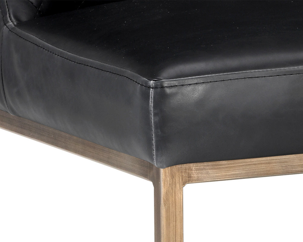 NAHLA LEIGHLAND DINING CHAIR - COAL BLACK