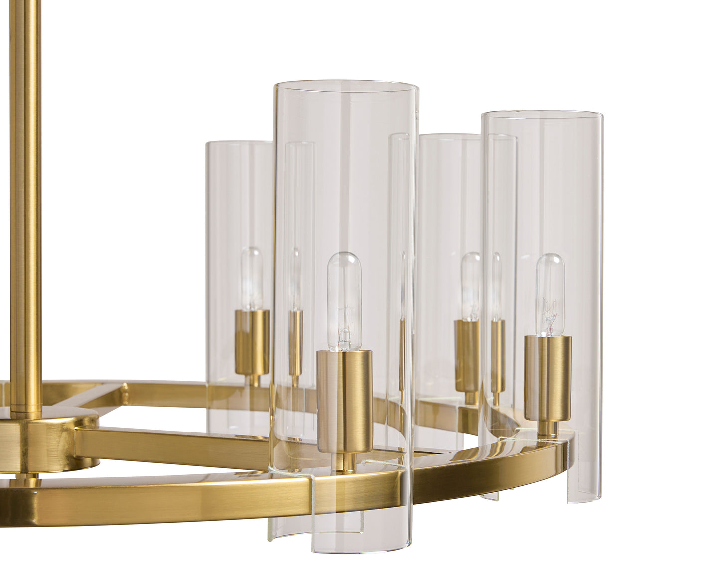NAHLA CLARABELLE CHANDELIER - SMALL - BRASS