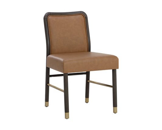 NAHLA JENO DINING CHAIR - MILLIKEN COGNAC