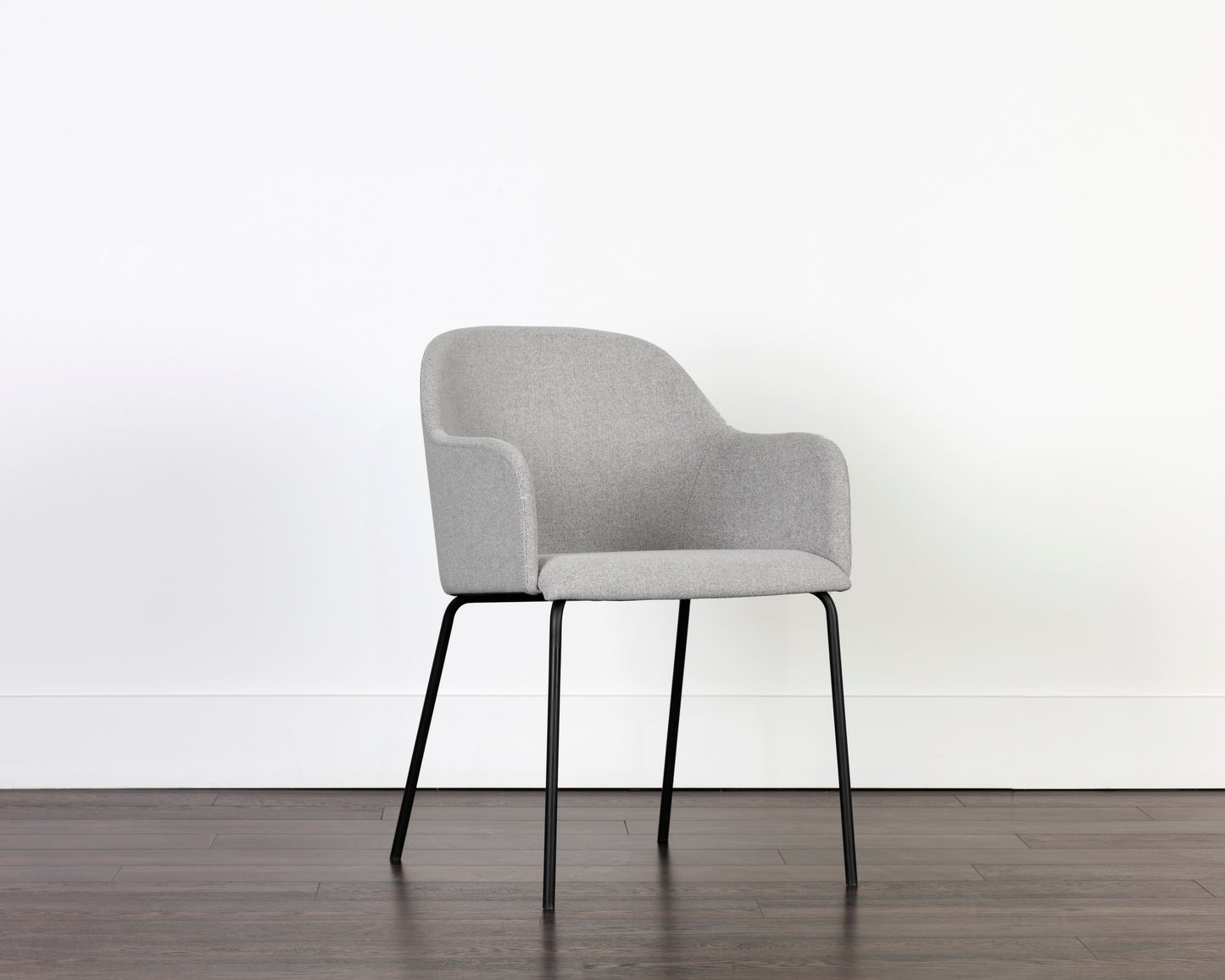 NAHLA HENSLEY DINING ARMCHAIR - MINA WARM GREY