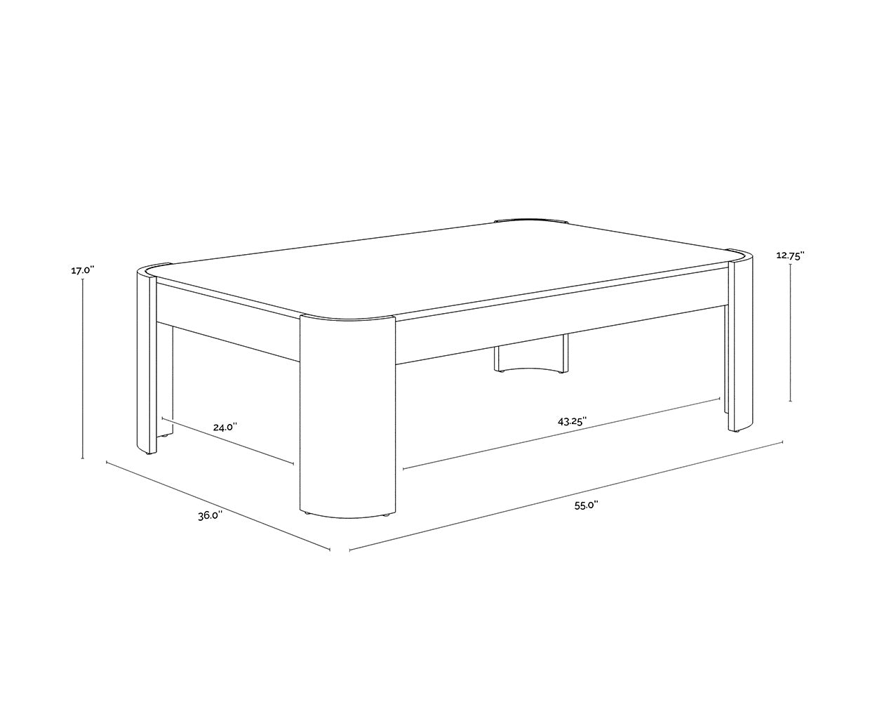 NAHLA IRVINE COFFEE TABLE