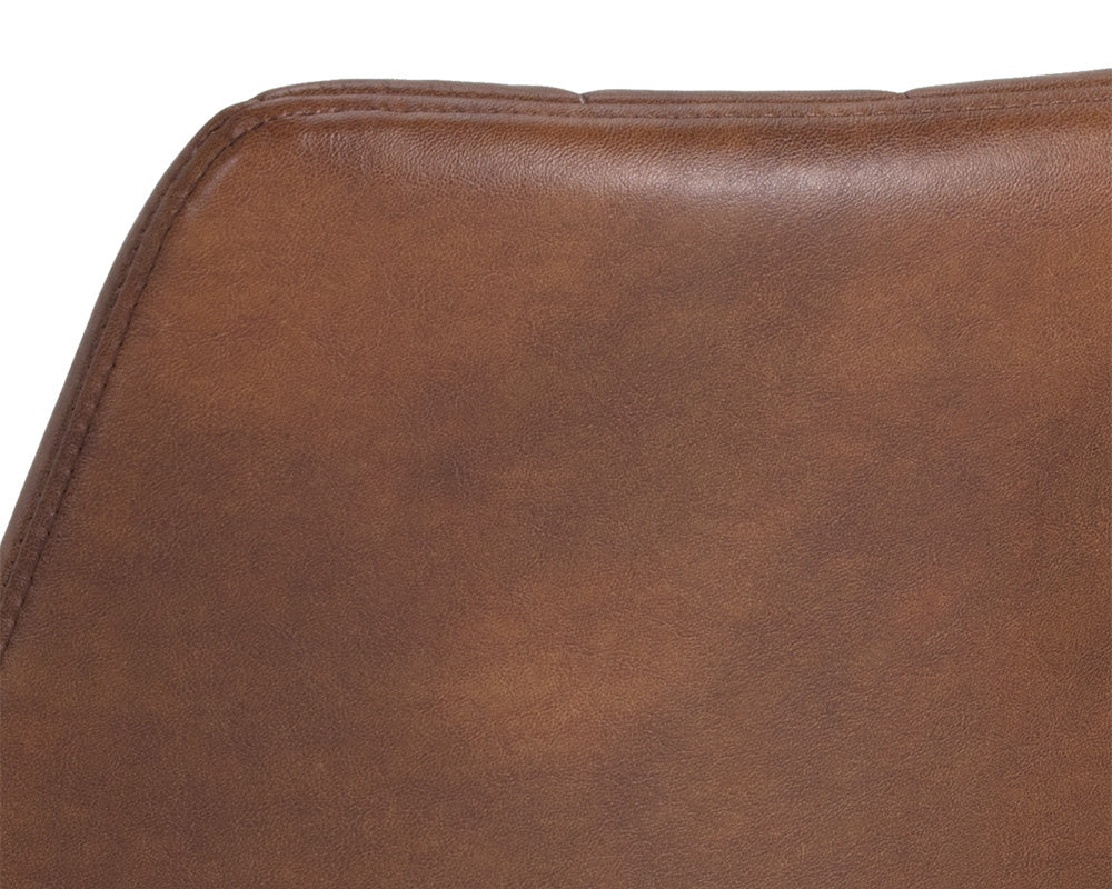 NAHLA DREW DINING CHAIR - BLACK - BRAVO COGNAC