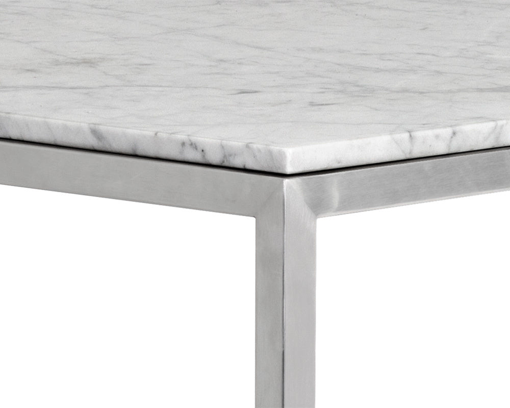 NAHLA ABEL COUNTER TABLE - STAINLESS STEEL