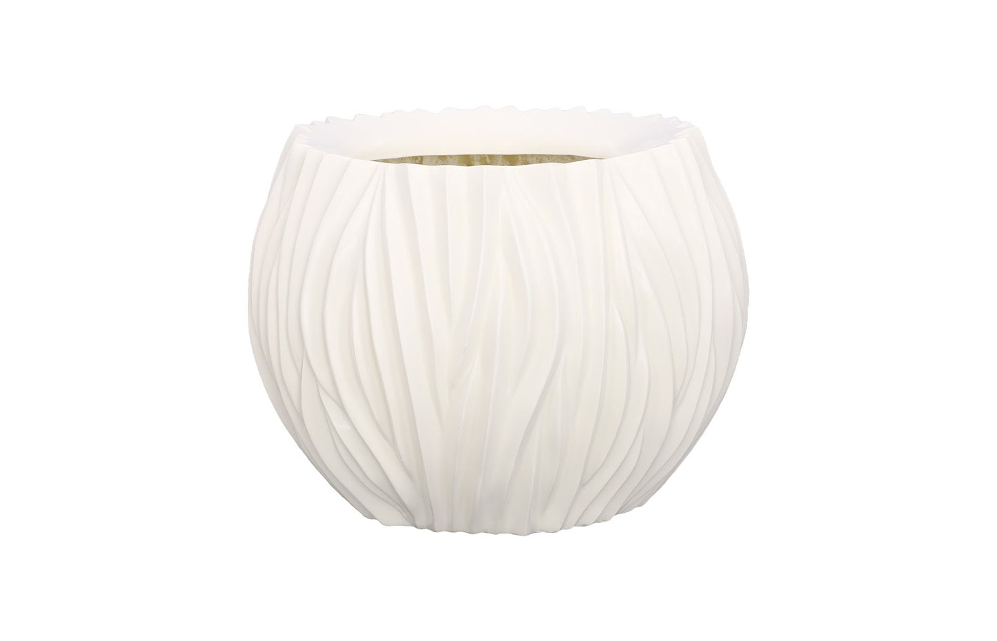 Alon Planter, Gel Coat White