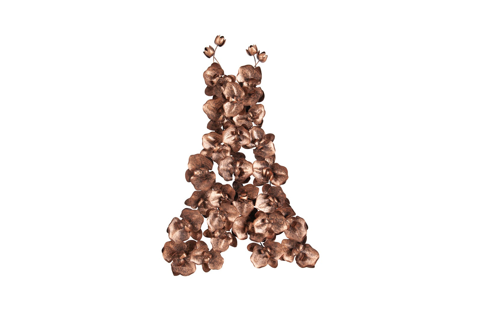 Phillips Collection Orchid Dress Wall Art, Copper, Black