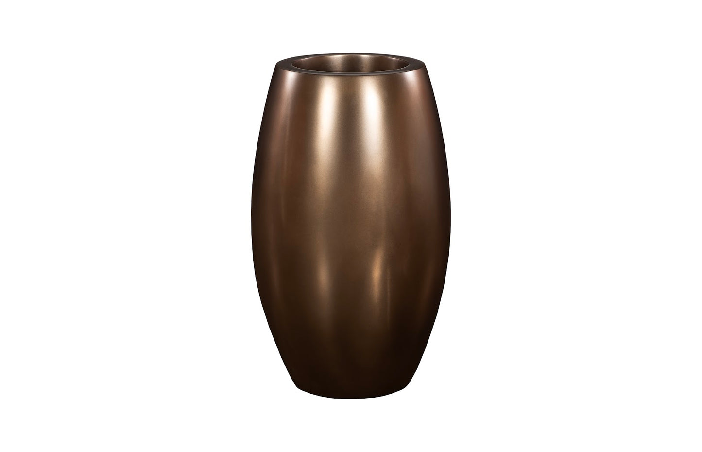 Elonga Planter, Polished Bronze, SM