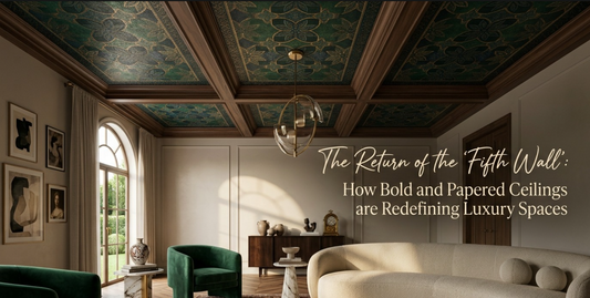 The Return of the 'Fifth Wall': How Bold and Papered Ceilings Are Redefining Luxury Spaces