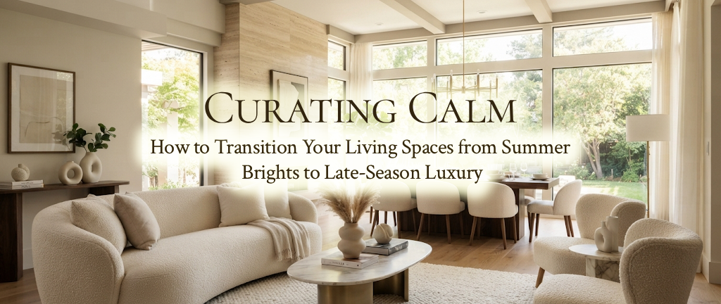 Curating Calm: How to Transition Your Living Spaces from Summer Brights to Late-Season Luxury