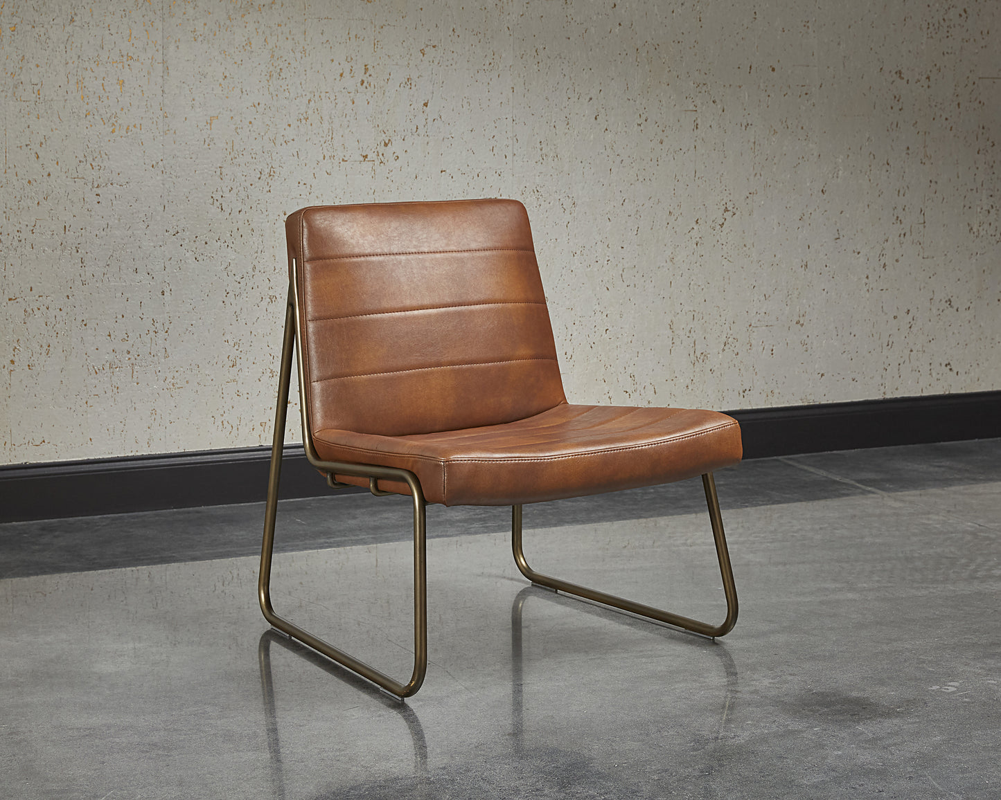 NAHLA ANTON LOUNGE CHAIR - BRAVO COGNAC
