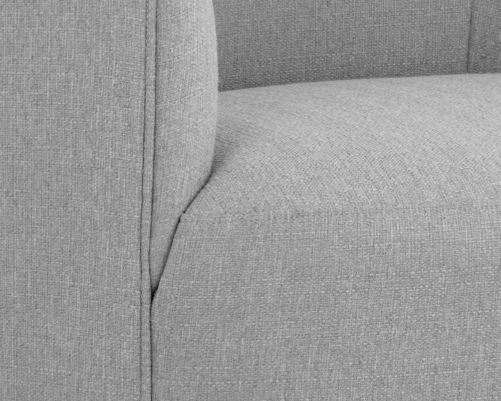 NAHLA GRIMALDI SWIVEL ARMCHAIR - LIV DOVE