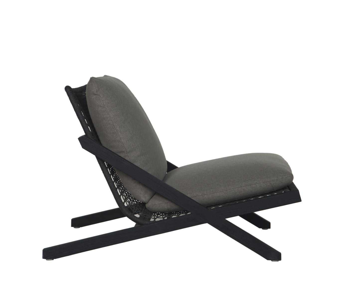 NAHLA BARI LOUNGE CHAIR - CHARCOAL - GRACEBAY GREY