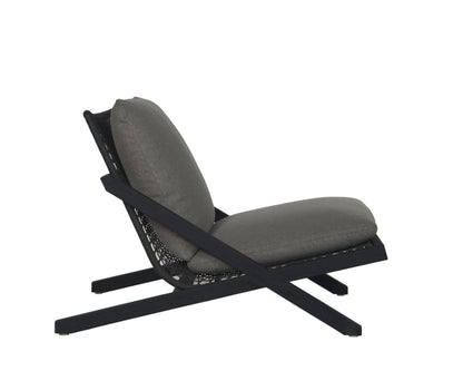 NAHLA BARI LOUNGE CHAIR - CHARCOAL - GRACEBAY GREY