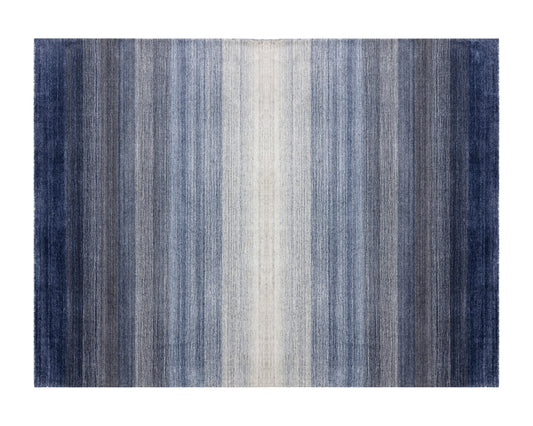 NAHLA LAGOS HAND-LOOMED RUG - BLUE - 9' X 12'
