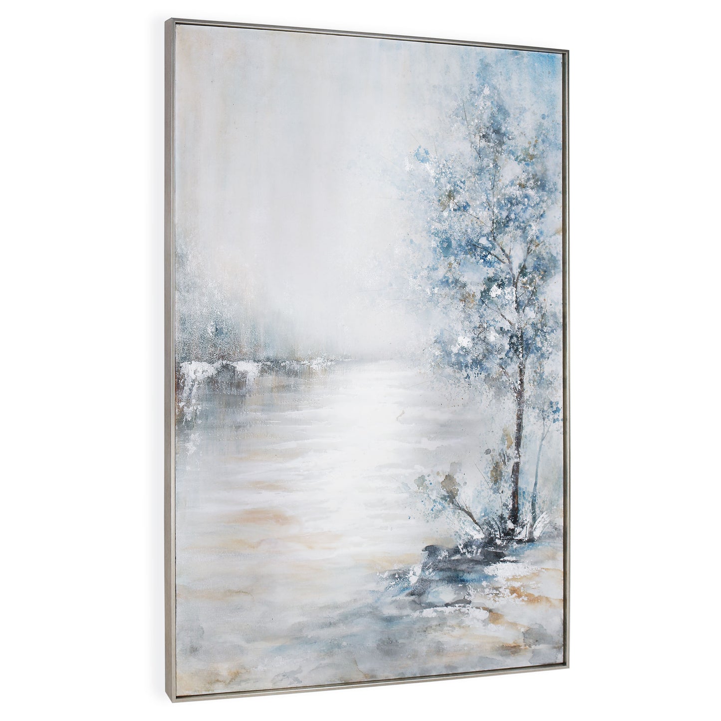 Blue Meadow, Hand Painted Canvas