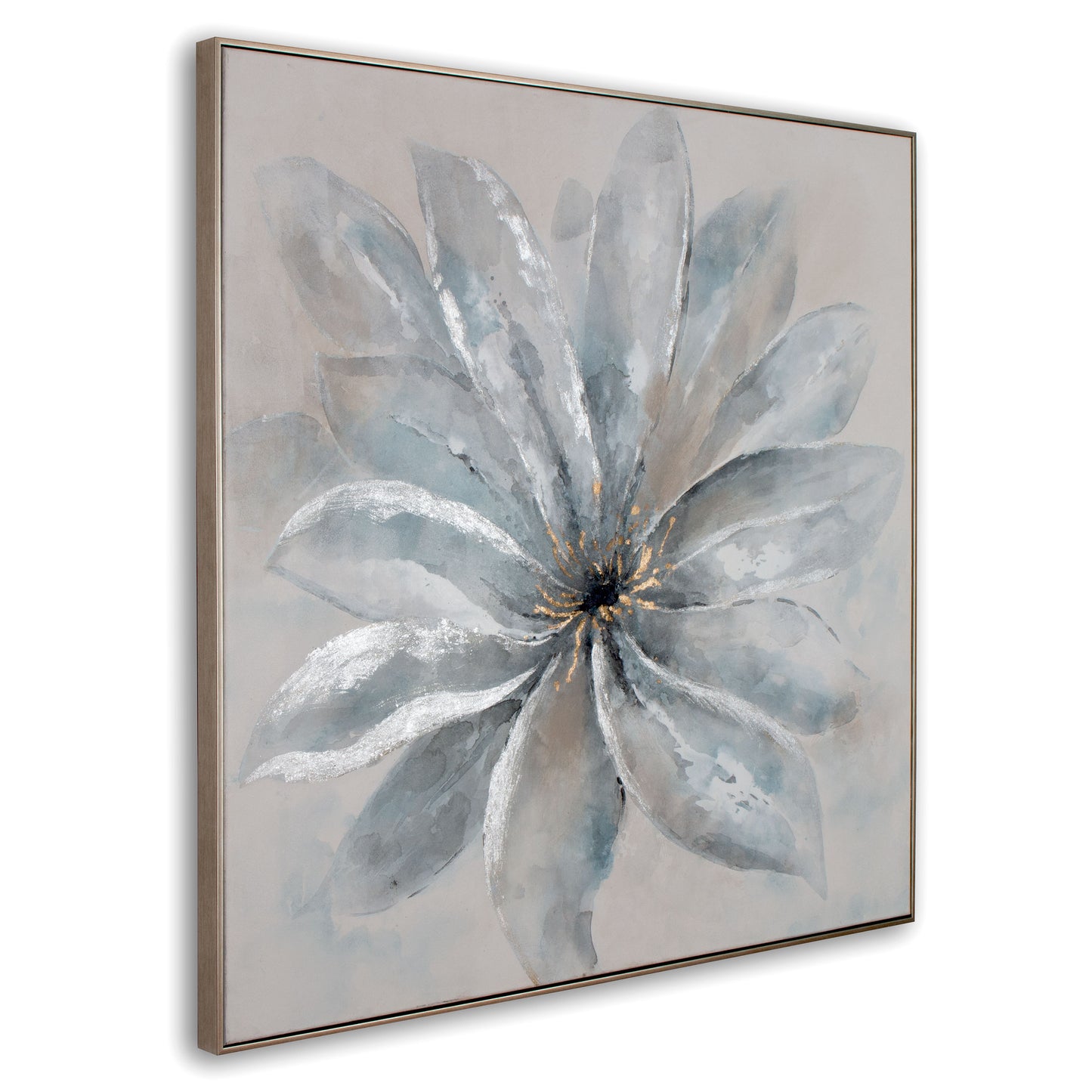 Radiant Blossom, Hand Painted Canvas