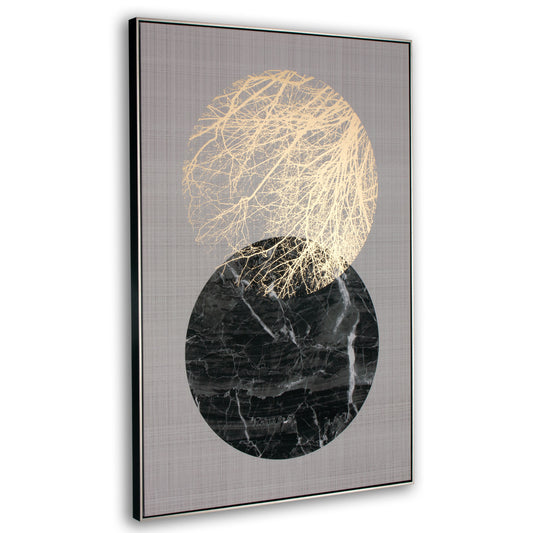Lunar, Framed Canvas