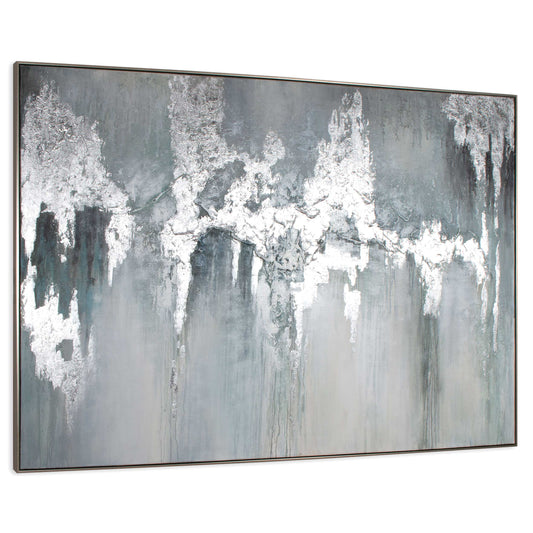 Exquisite Aquamarine, Hand Painted Canvas