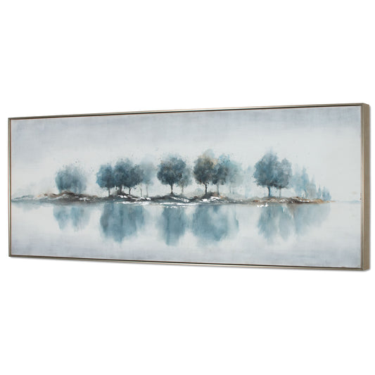 Blue Woods, Hand Painted Canvas