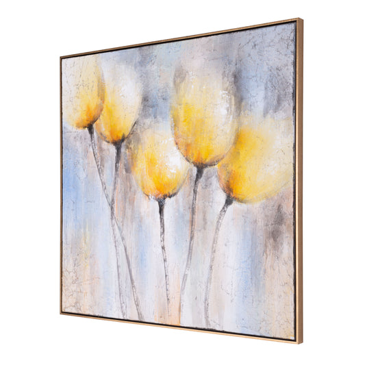 Sunny Blooms, Hand Painted Canvas