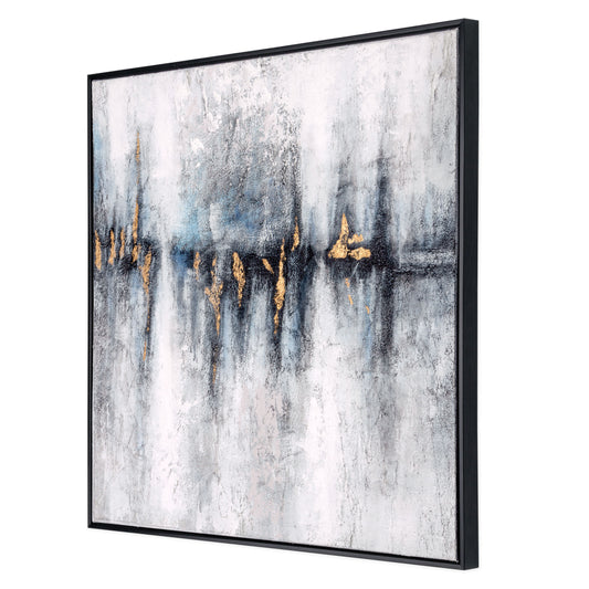 Cobalt Haze, Hand Painted Canvas