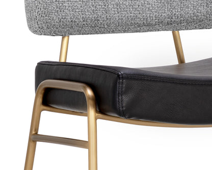 NAHLA BRINLEY BARSTOOL - GOLD - NIGHTFALL BLACK / CHACHA GREY
